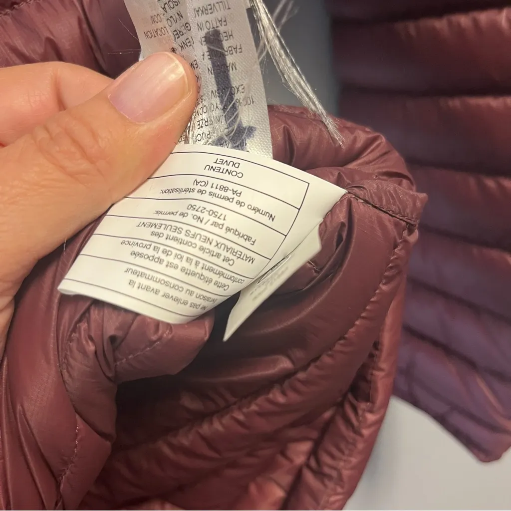 Patagonia  Jacket Women's AlpLight Down Pullover in Dark Ruby Sz XXS NWOT - Image 12