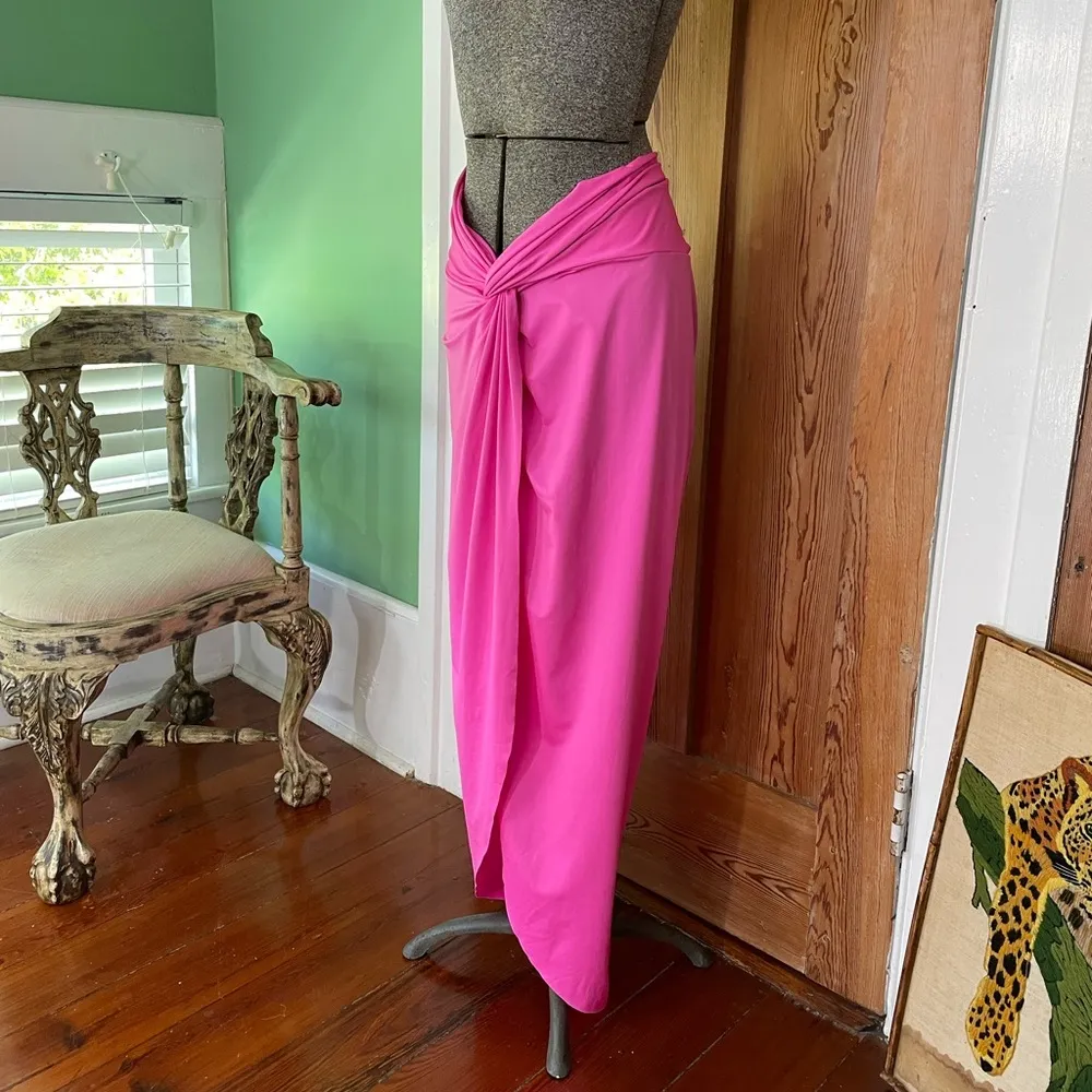 NWT Skims Swim Sarong Maxi Skirt in Bright Taffy Pink - Sz 2X 🧡🎀 - Image 7