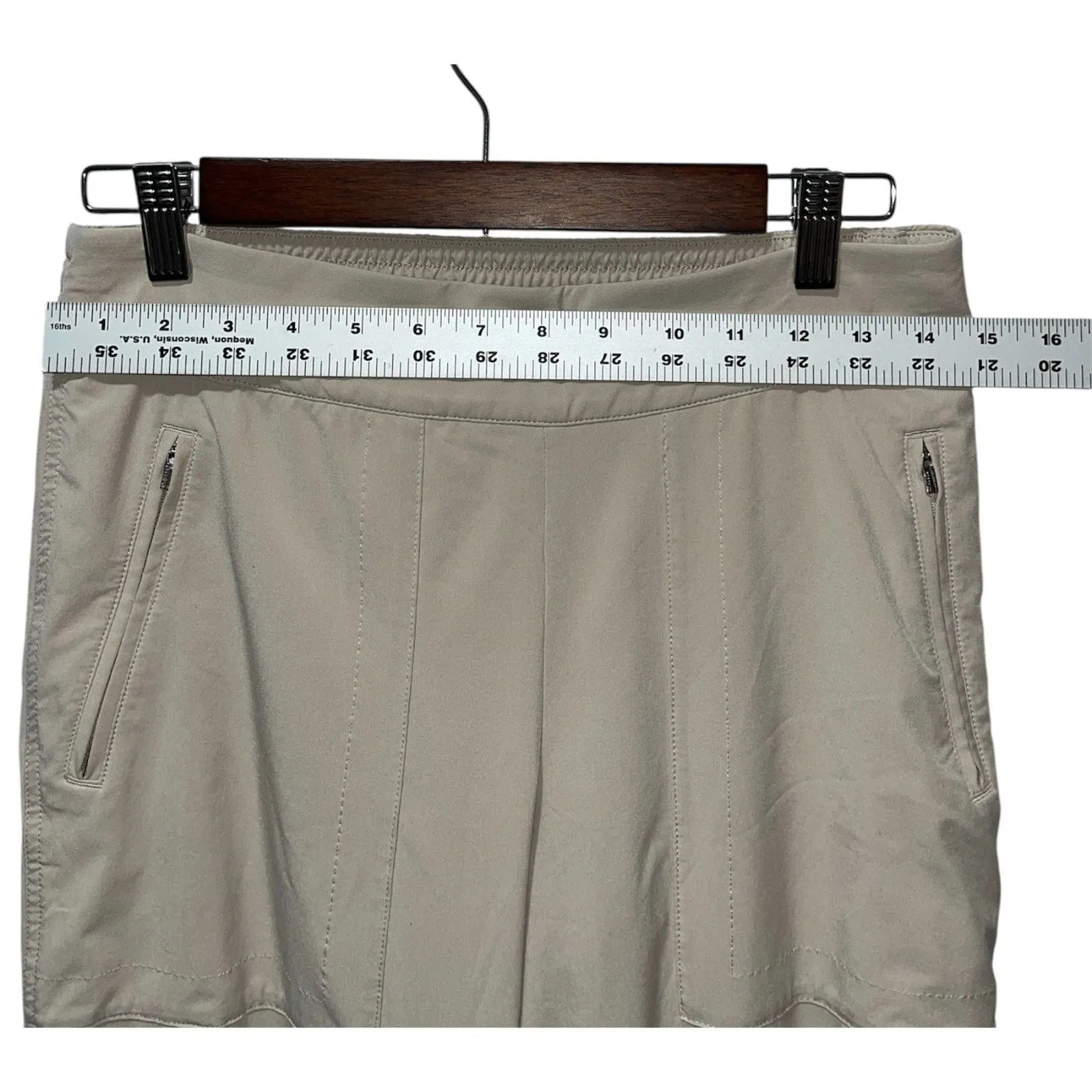 Athleta Chelsea Cargo Lined Pant Size 6 Abalone Grey City Pants Comfy - Image 7