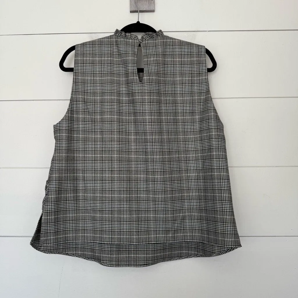 Zara Women’s XL Plaid Ruffle Tank Top - Image 5