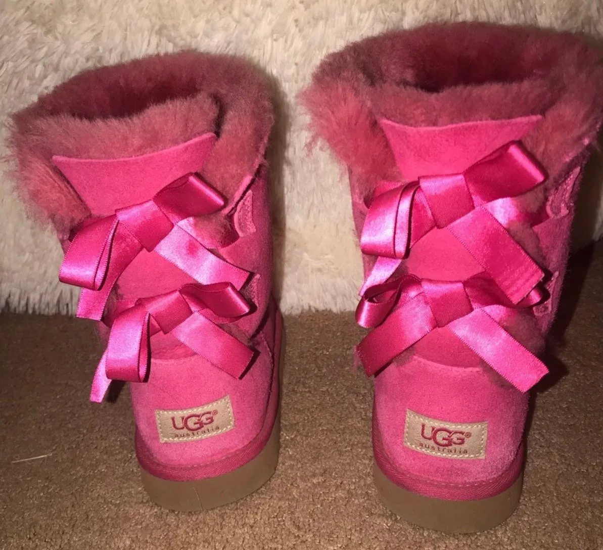 UGG Pink Bow s - Image 2