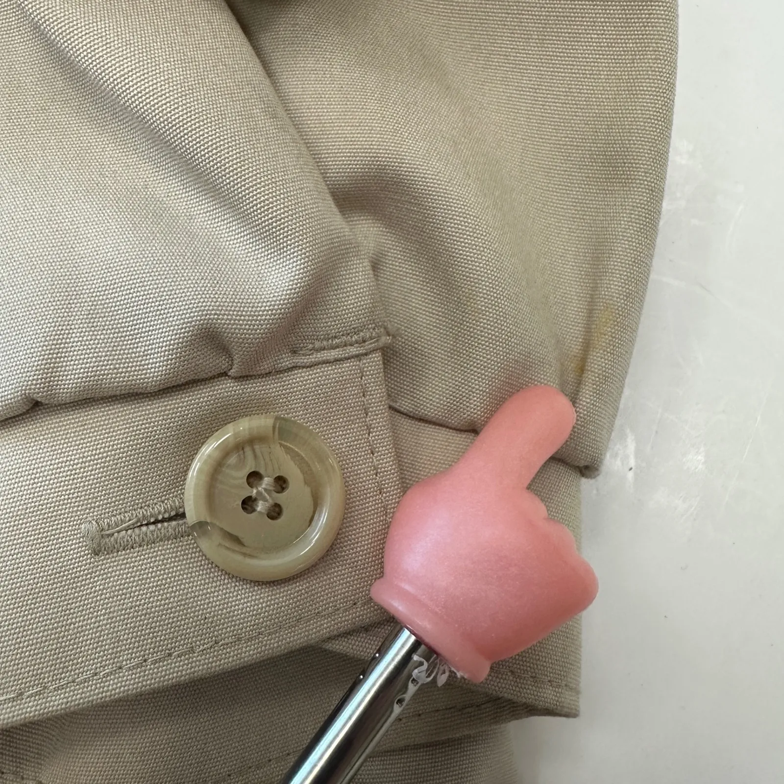 Vintage 80's Sophisticate Miss Trench Coat Tie Neck Belted Long‎ Sleeve Women 8 Tan - Image 13