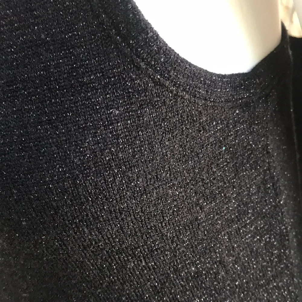 Dylan Black Metallic Shiny Racerback Tank Top Women’s Size X-Small - Image 6