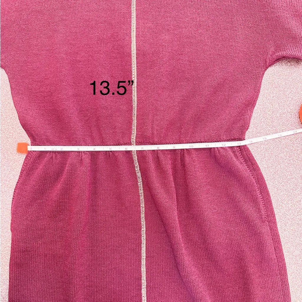 St. John Vintage Aubergine Sweater Dress - Image 7