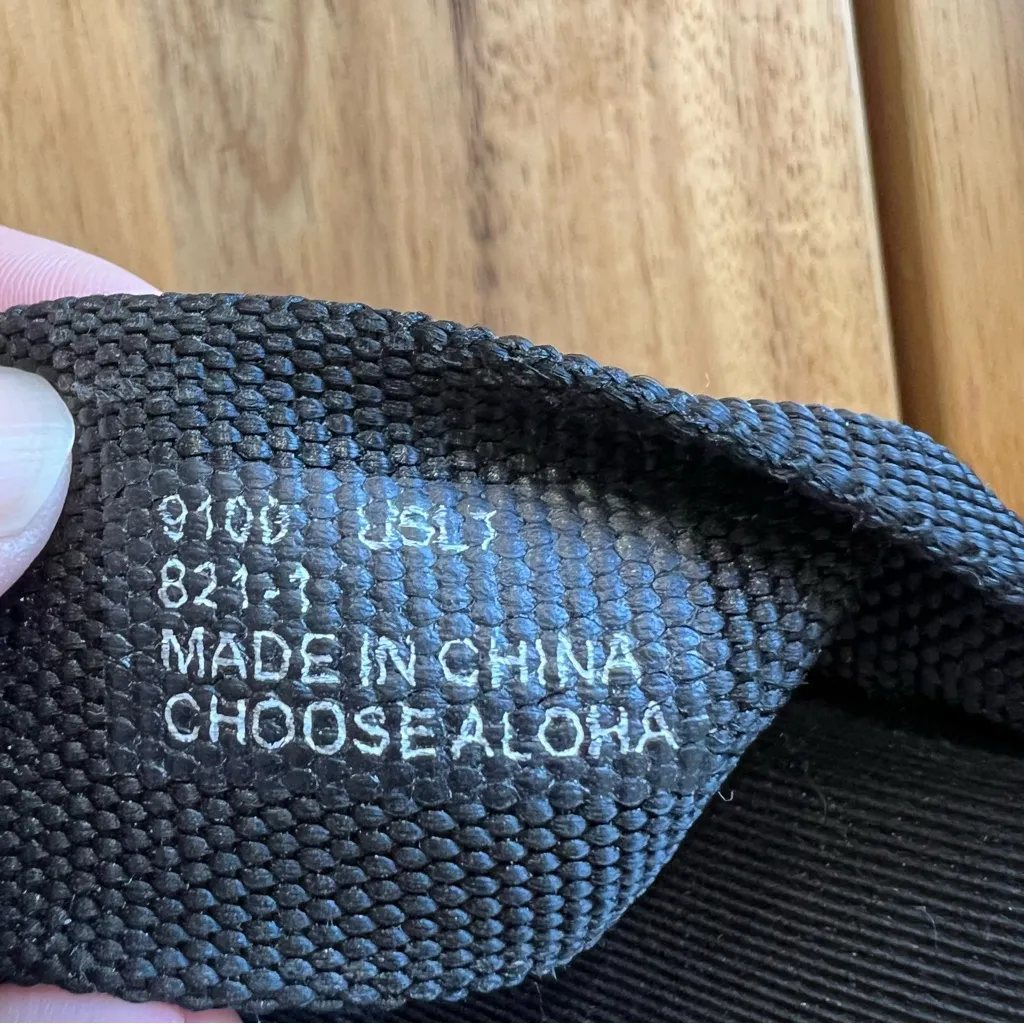 Scott Hawaii Black Platform Flip Flops Sandals Wedge Size 7 - Image 4