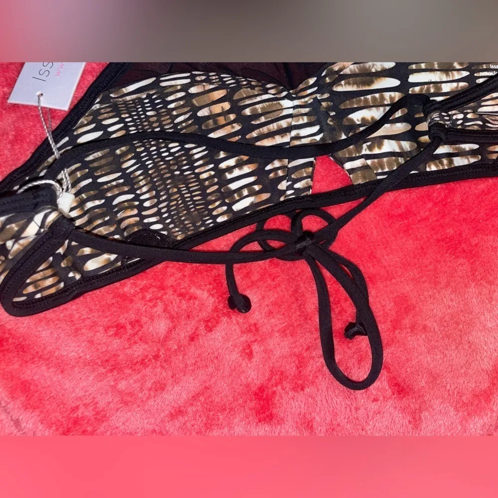 ISSA de Mar Top mesh swim top bikini snakeskin snake skin design - Image 7