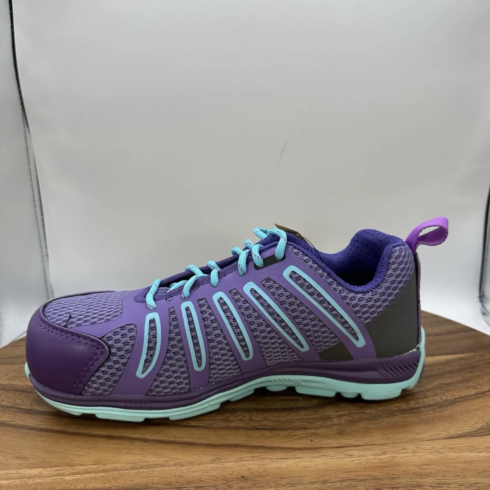 NIB Nautilus Athletic Safety Toe Work Shoes N1792 Purple Women's 6.5 Wide EE - Image 6