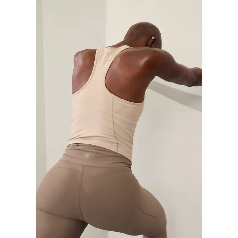 New Athleta S Interval Tank Abalone Tan Small - Image 2