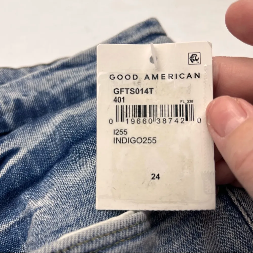 Good American Good Legs Flare Womens Size 24 40 Waist Blue Denim Jeans NEW *FLAW - Image 4