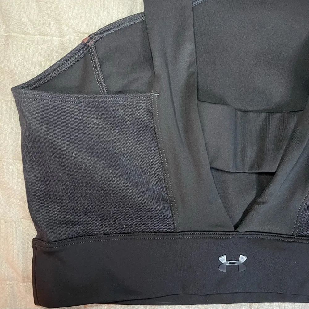 Under Armour Misty Copeland Asymmetrical Gray Sports Bra Crop Top Size Small - Image 13