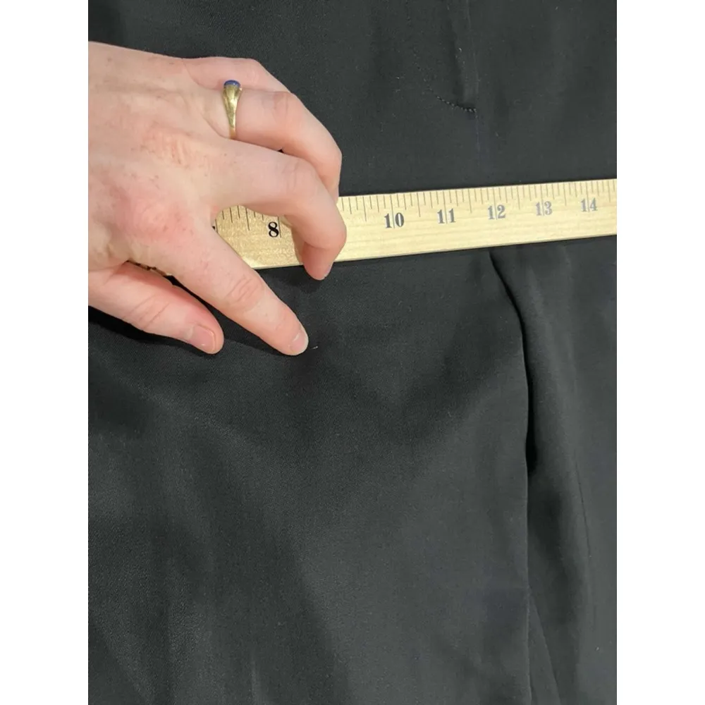 Women’s St John Caviar Black Wide Leg Quiet Luxury Pants Size 12 - Image 5