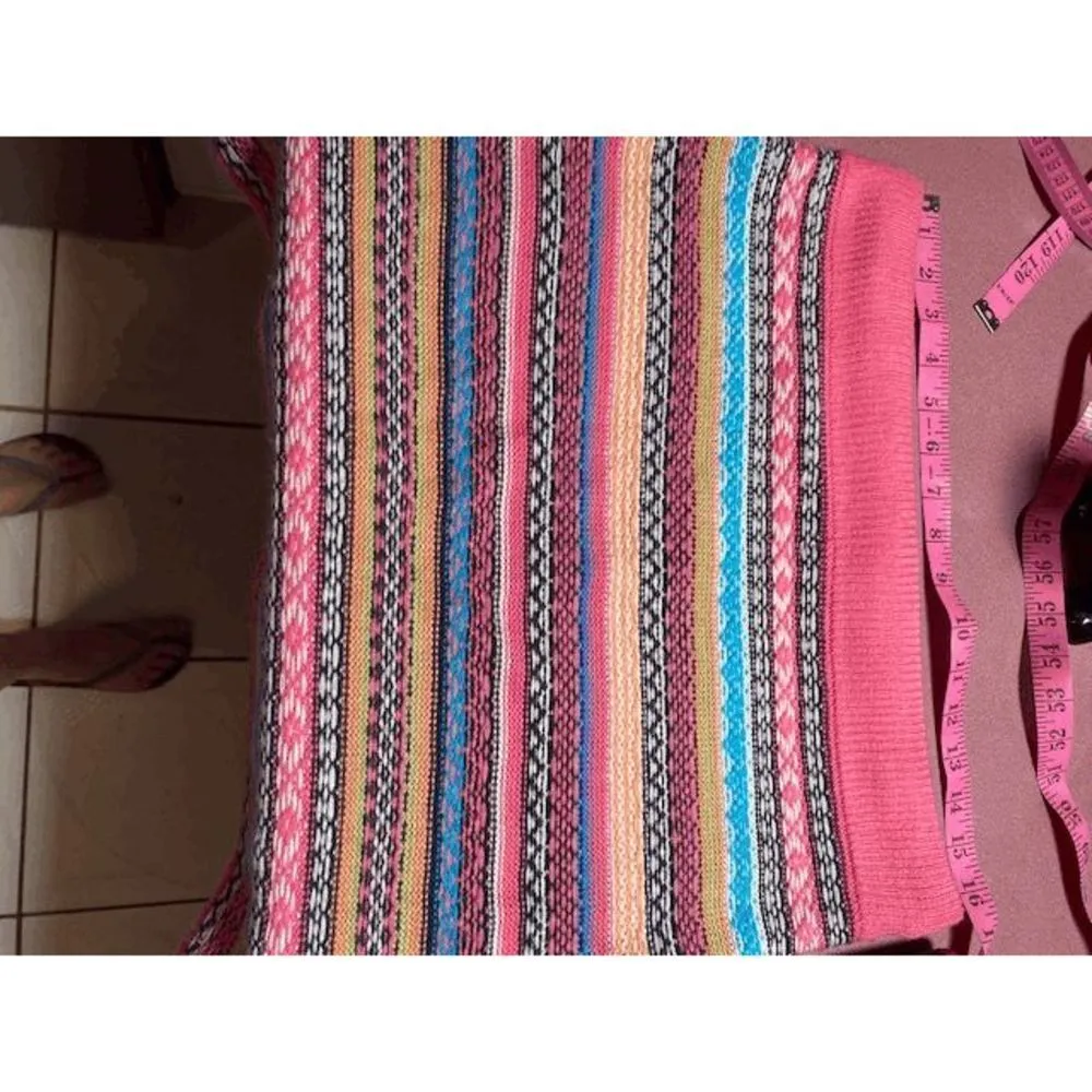 Mossimo sweater colorful mini skirt Pink Size undefined - Image 2