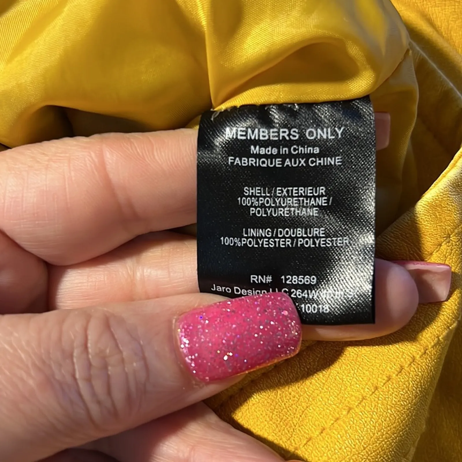 Members Only Womens Size S Collarless Moto Zipper (Tumeric) Jacket NWT - Image 8