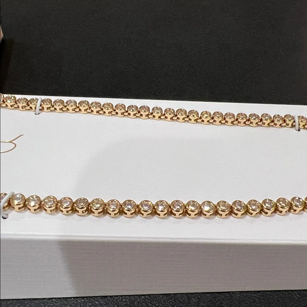 Camila Coelho | Gold Cubic Zirconia Choker Necklace - Image 7