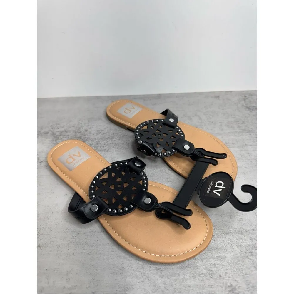 DV‎ by Dolce Vita Sandals Size 5 Medallion Black Summer Shoes NEW - Image 3