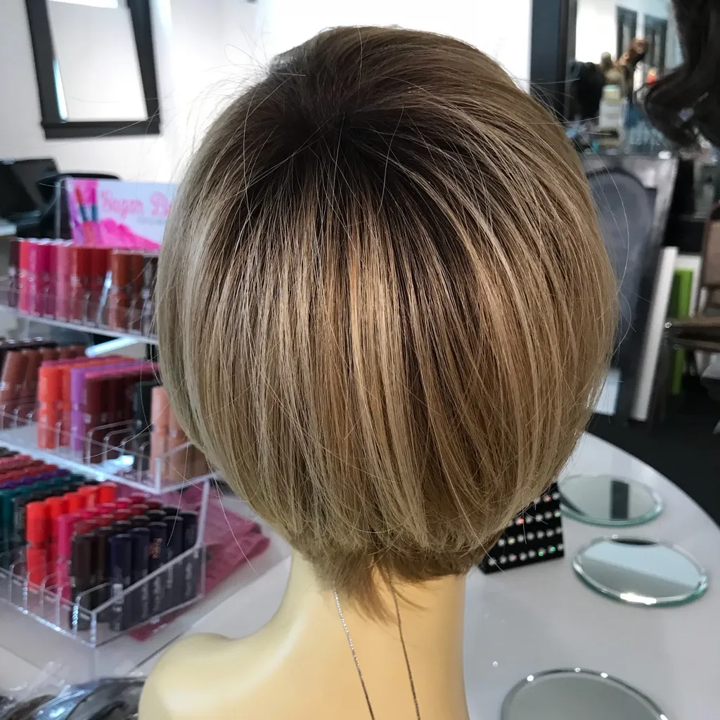 Mother’s Day short Pixie blonde human hair Blende - Image 4