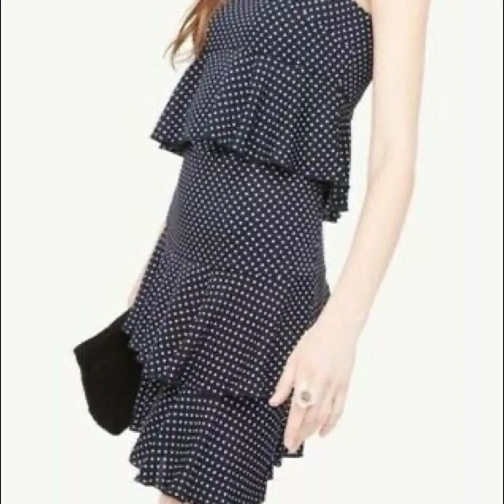 ✨ HP✨Ann Taylor Nevy Polka Dot Tiered Ruffle Casual Dress✨ - Image 8