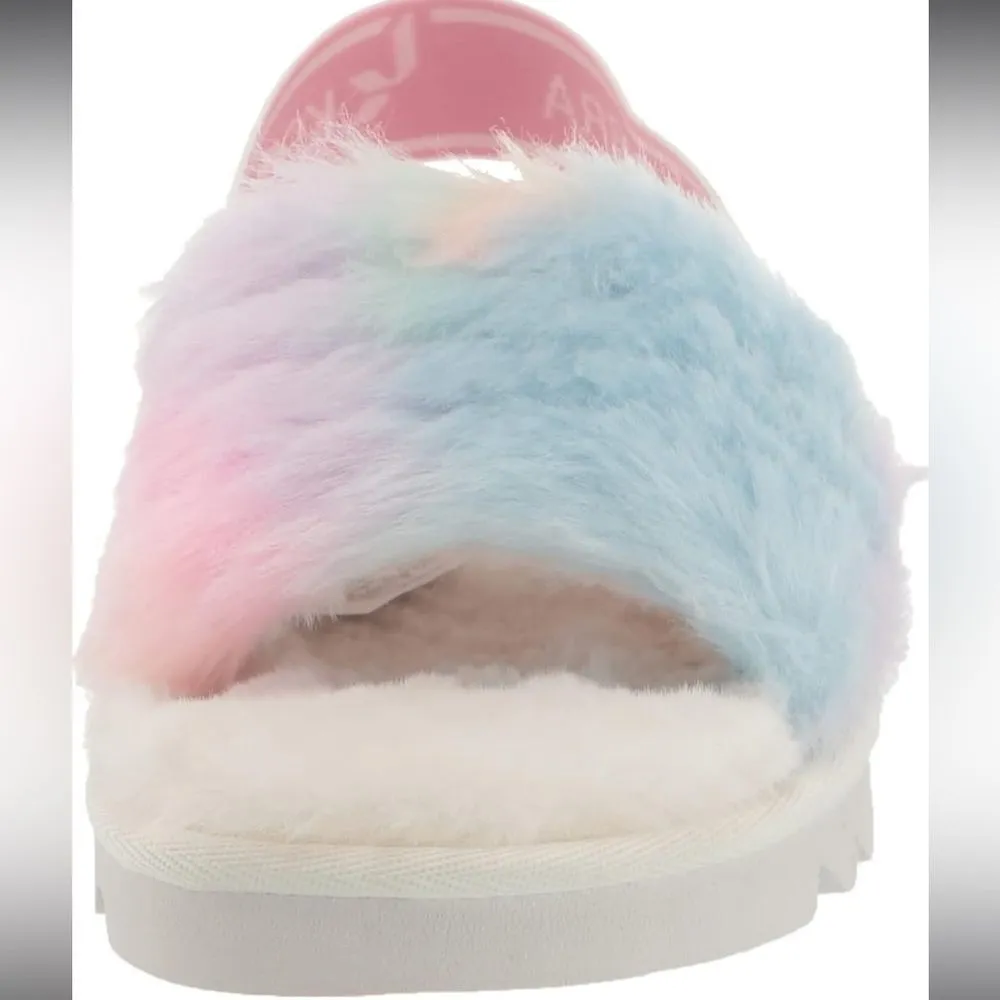 Koolaburra by UGG Unisex - K Fuzz'n Pastel Sandal, Size 9 NWT Cozy Gift Ready - Image 4
