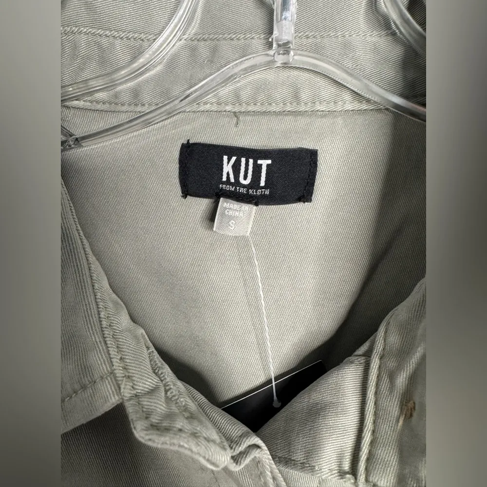 NWT KUT from the Kloth Alva Long Sleeve Belted Shirt Dress - Image 9