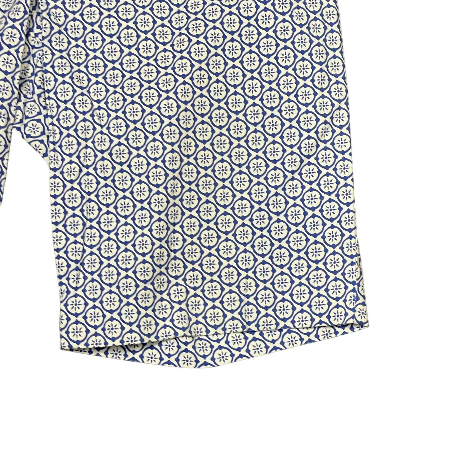 Talbots The Weekend Shorts Size 4‎ Blue White Pattern Cotton Stretch 32X10 - Image 4