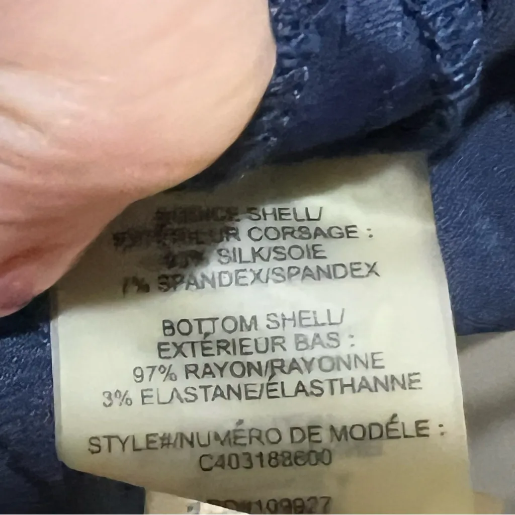 Alice and olivia blue and white silk jumpsuit - Image 9