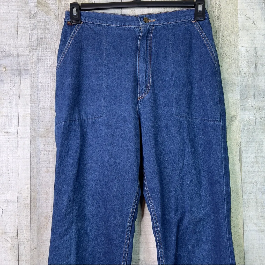 Vintage Wrangler Early 80’s Misses Full Fit Size 14 Blue Denim Jeans - Image 3