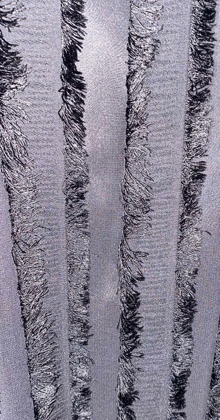 Anthropologie NWT  Eri+Ali Black Fringed Asymmetrical Hem Slip Scoop Dress XS - Image 10