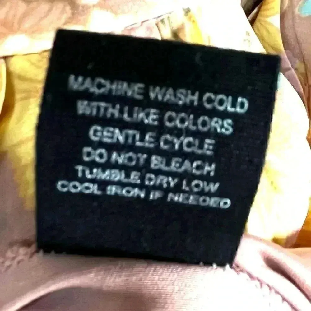 Max + Ash Floral Pleated Dress Large‎ Pink - Image 6