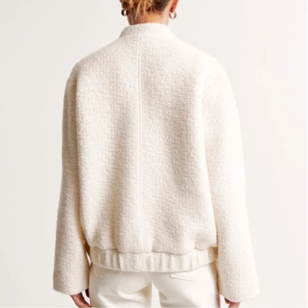 Abercrombie & Fitch Wool Bomber Jacket - Image 3