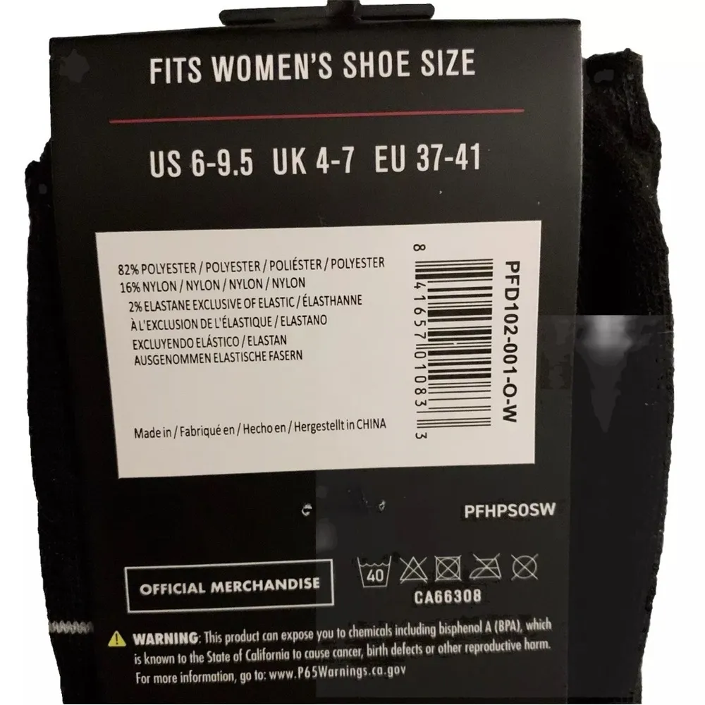 Pink Flyod Novelty Printed Ankle Socks Black OS Adult Official Band Merchandise - Image 4