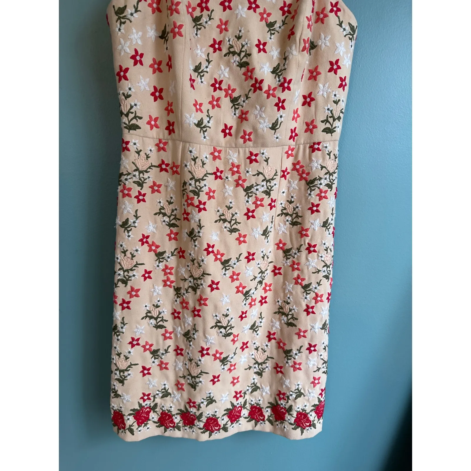 Club Monaco Y2K Floral Pink Sleeveless Mini Dress - Image 2