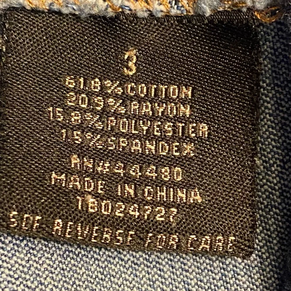 Tinseltown Blue Denim Mini Skirt Juniors Size 3 - Image 5