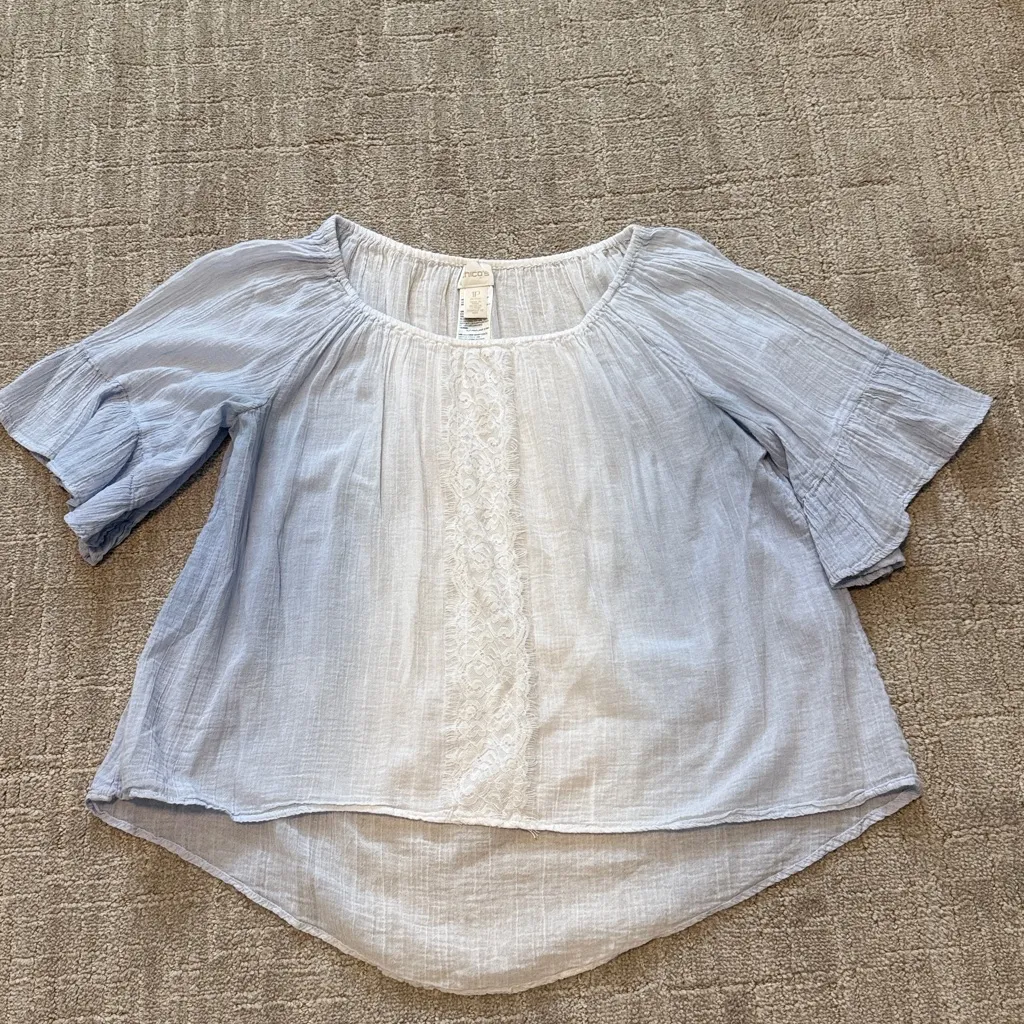 Chicos gauze boho top sz 1P - Image 3
