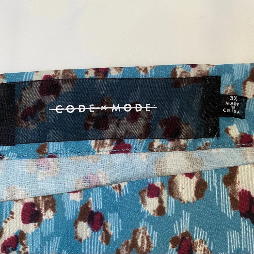 CODEXMODE Floral Bias High/Low Midi Skirt 3X NWOT - Image 8