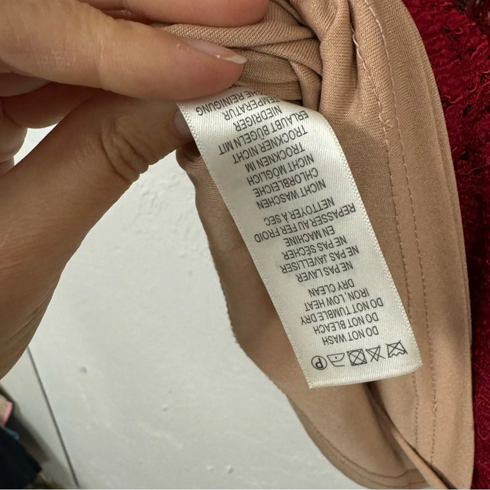 Adrianna Papell Red Lace Mini Sheath Dress Womens 4P 3/4 Sleeve Formal Cocktail - Image 13