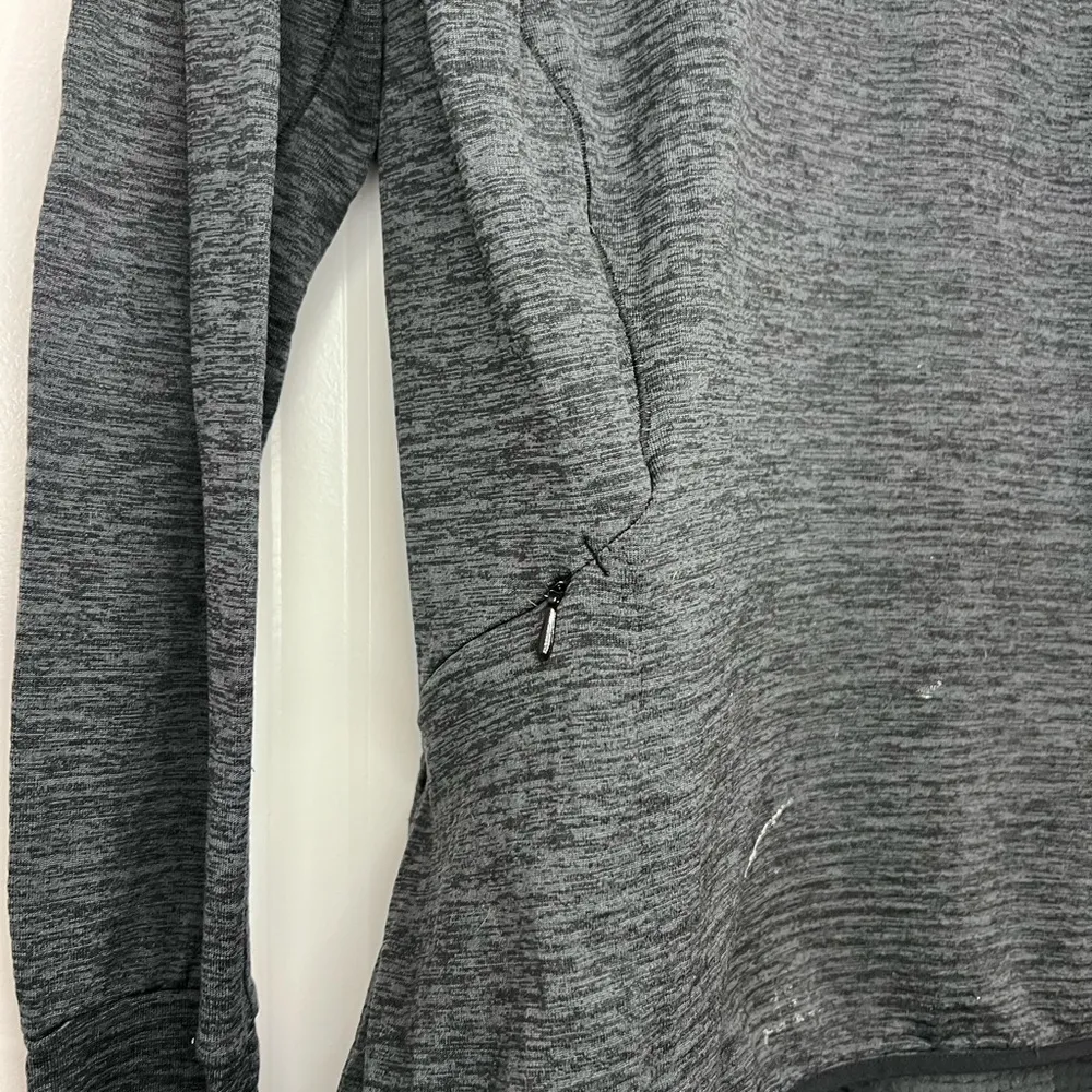 Women Nike Gray Quarter-Zip Pullover - Image 3