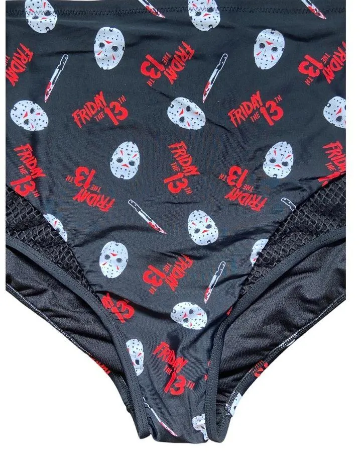 Warner Bros. Friday The 13th Women’s Mesh High Waisted Swim Bottoms Size 4XL NWT - Image 5