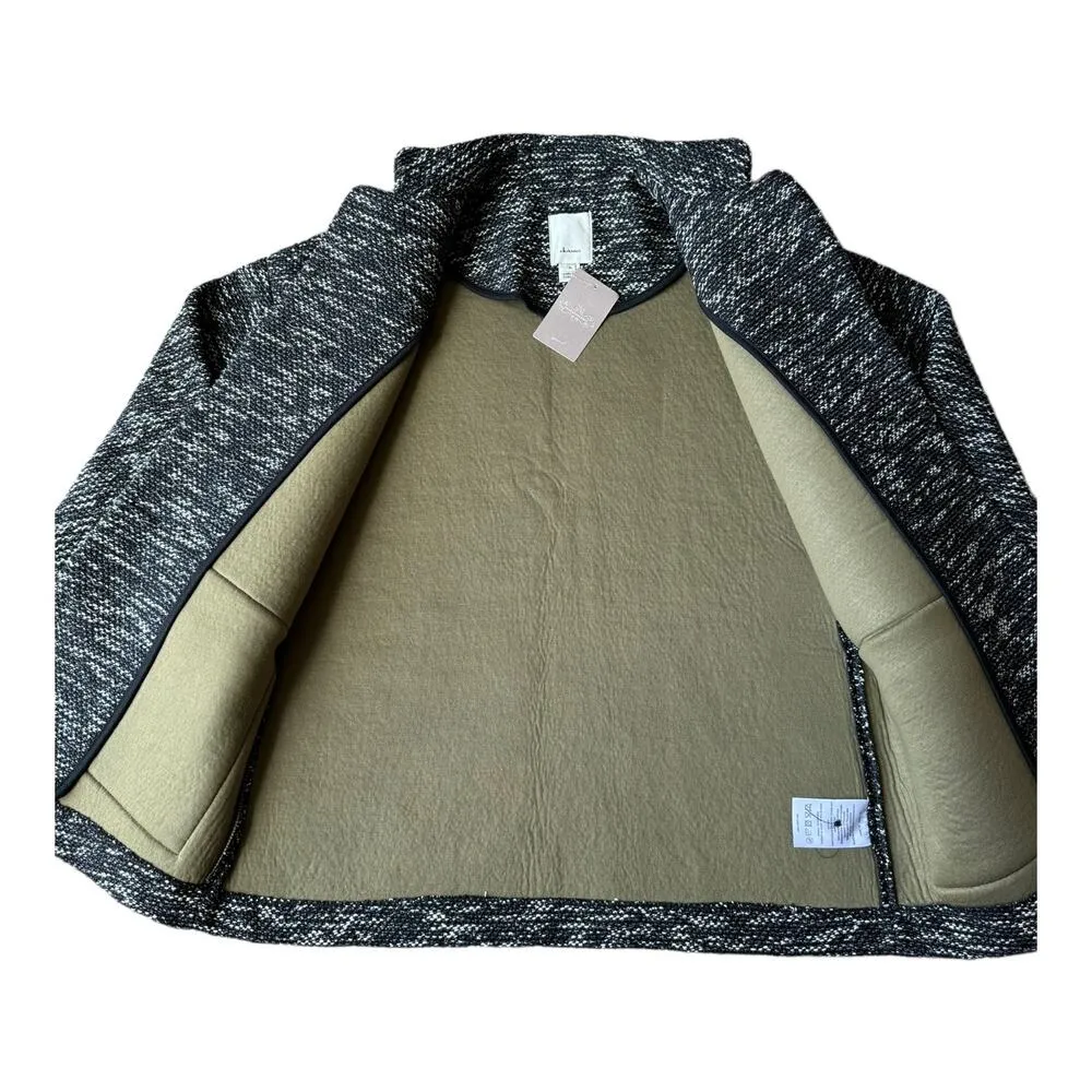 Anthropologie Elevenses Black Motif Minka one button pockets Jacket size medium - Image 7