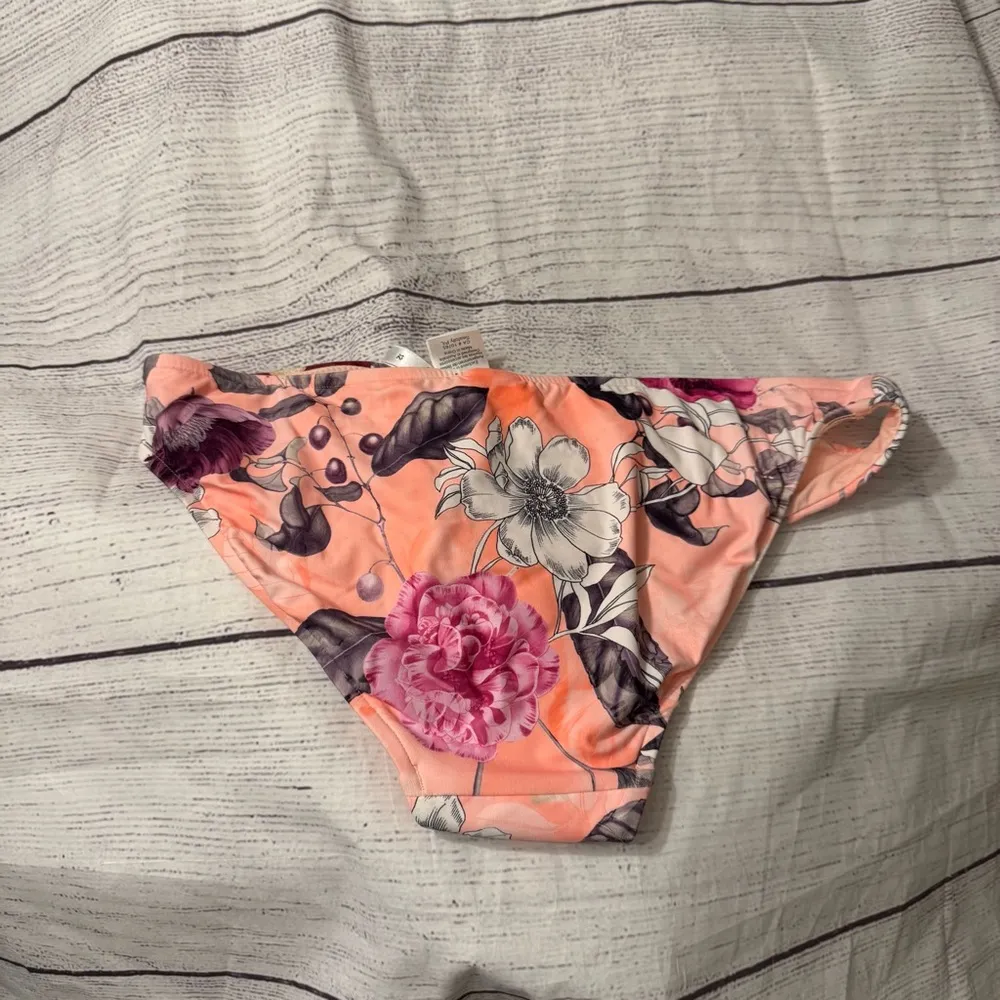 Seafolly Women's US 8 Modern Love Hipster Bikini Bottom Peach Floral - Image 7