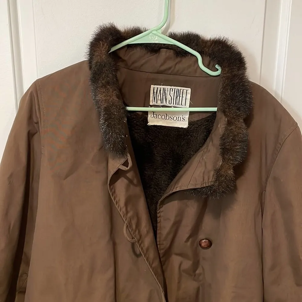 Vintage Jacobson’s Main Street brown winter coat size 14 - Image 5