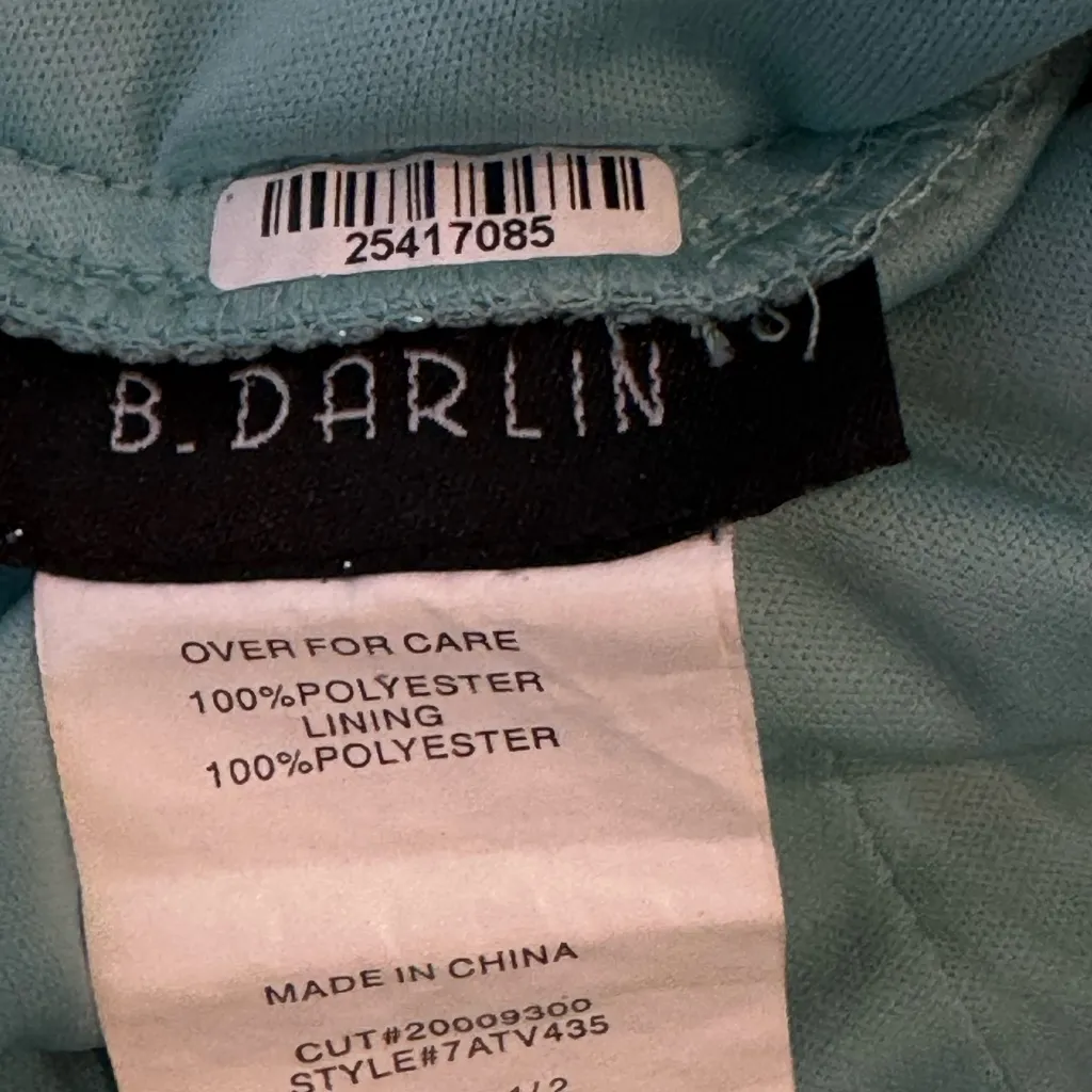 B Darlin Aqua Glitter Formal Gown | Holiday Party • Prom Winter Wedding Size 1/2 - Image 10