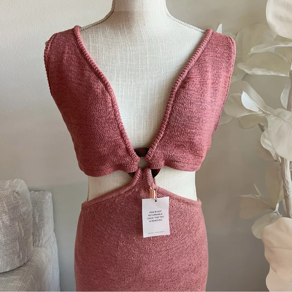 Cult Gaia Bank Cut Out Knit Maxi Dress In Jaipur - Image 3