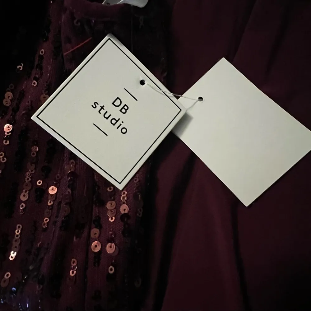 David’s Bridal Studio Sequin Keyhole High-Neck Jersey
Dress, New with Tags - Image 5