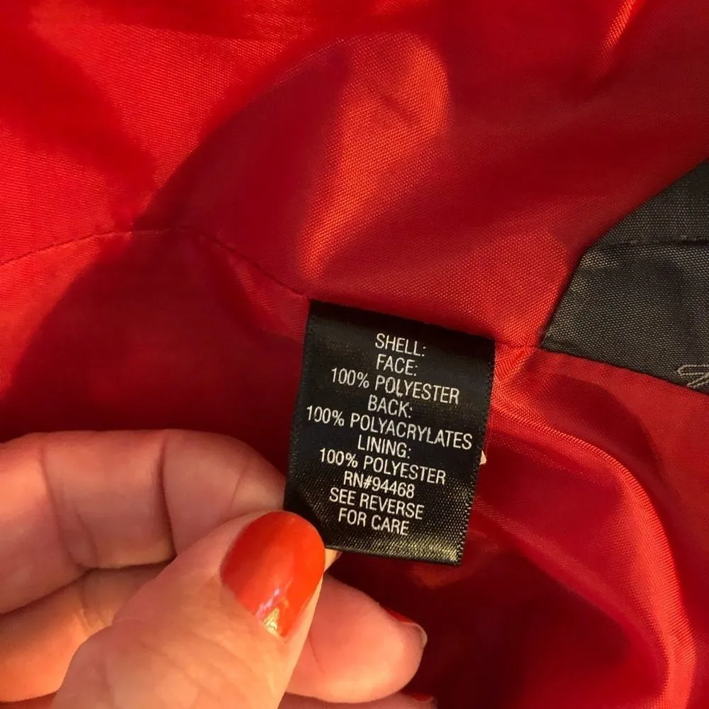 Women's Sonoma Red Jacket Rain Trench Coat Med. - Image 3