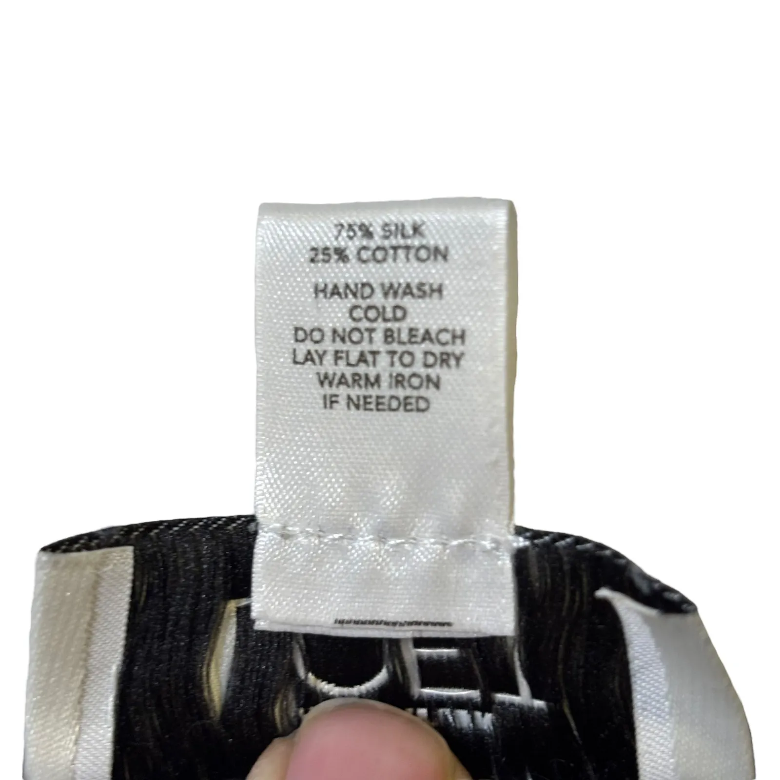 Ann Taylor LOFT Black White Floral Print Silk Cotton‎ Button Front Cardigan S - Image 6