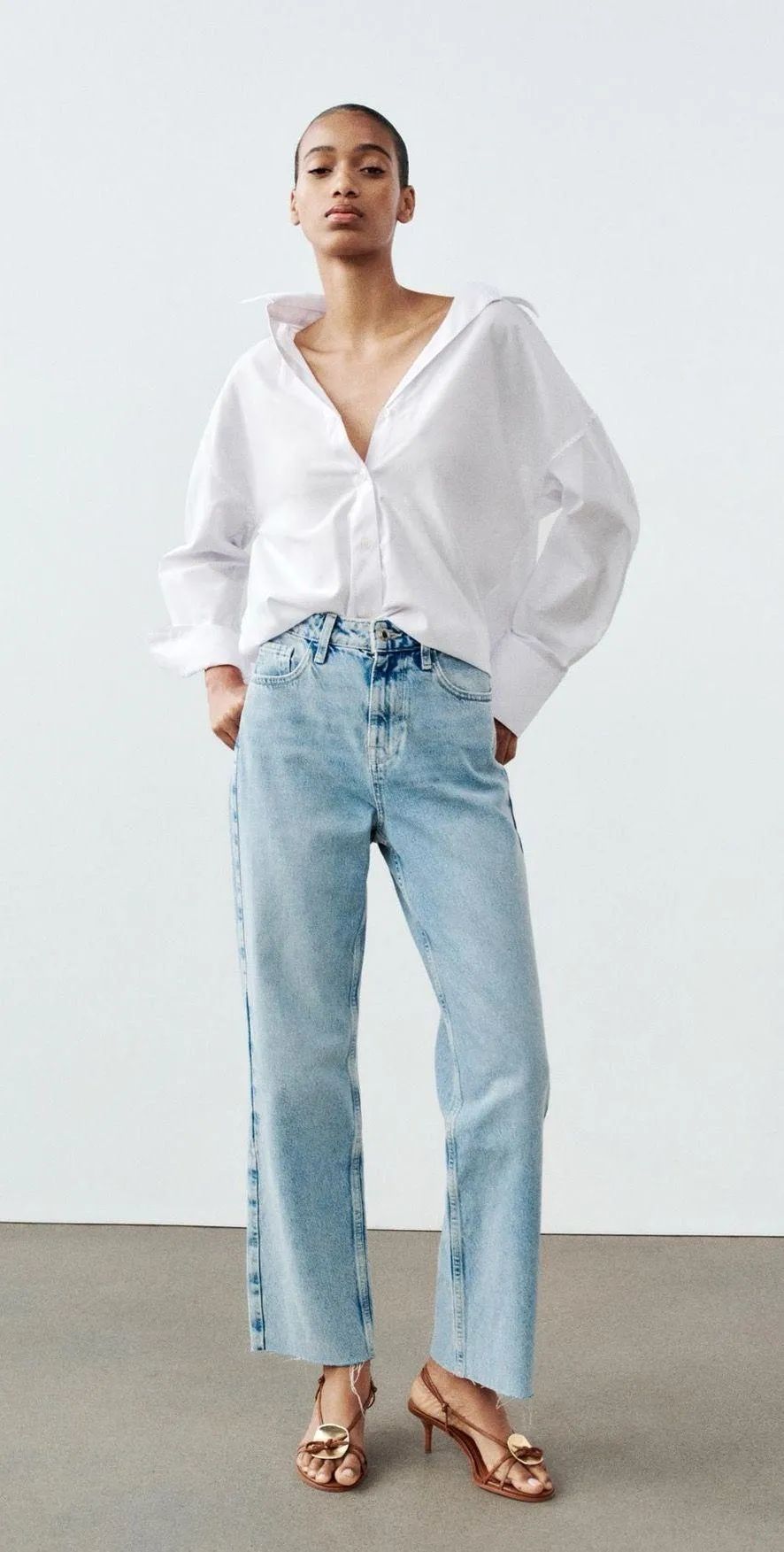High Rise Straight Leg Jeans - Image 4