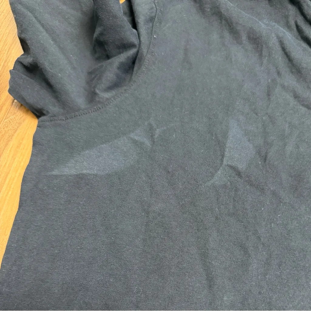 FRANK & EILEEN Nicole Popover Henley Mini Dress Black Shirtdress $188 Flaw - Image 7