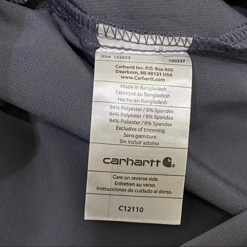 Carhartt Force Cross Flex V Neck Scrub Top S - Image 10