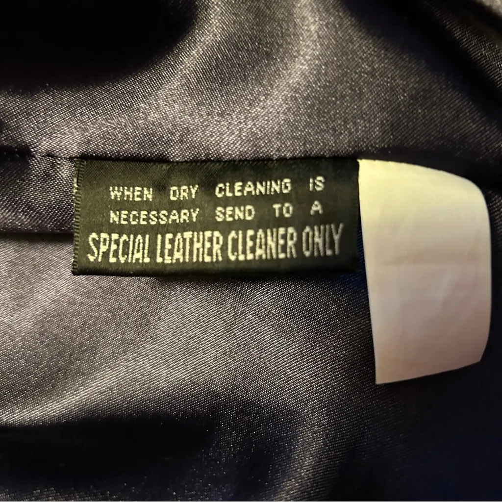 Vintage Wilsons Leather Eggplant Purple Leather Jacket Large - Image 8