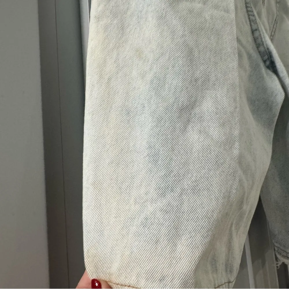 Vintage 90s Jou Jou Heartbreaker Denim Jean Shorts Lace Trim &‎ Heart Patch 9/10 Blue - Image 10